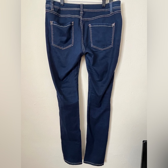 INC International Concepts Women's Skinny Jeans - Dark Blue - Picture 2 of 4